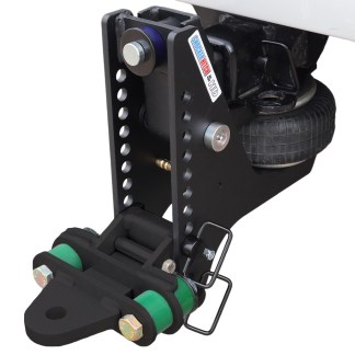 20K Super Drop Max Black Air Hitch & Cushioned Drawbar Installed