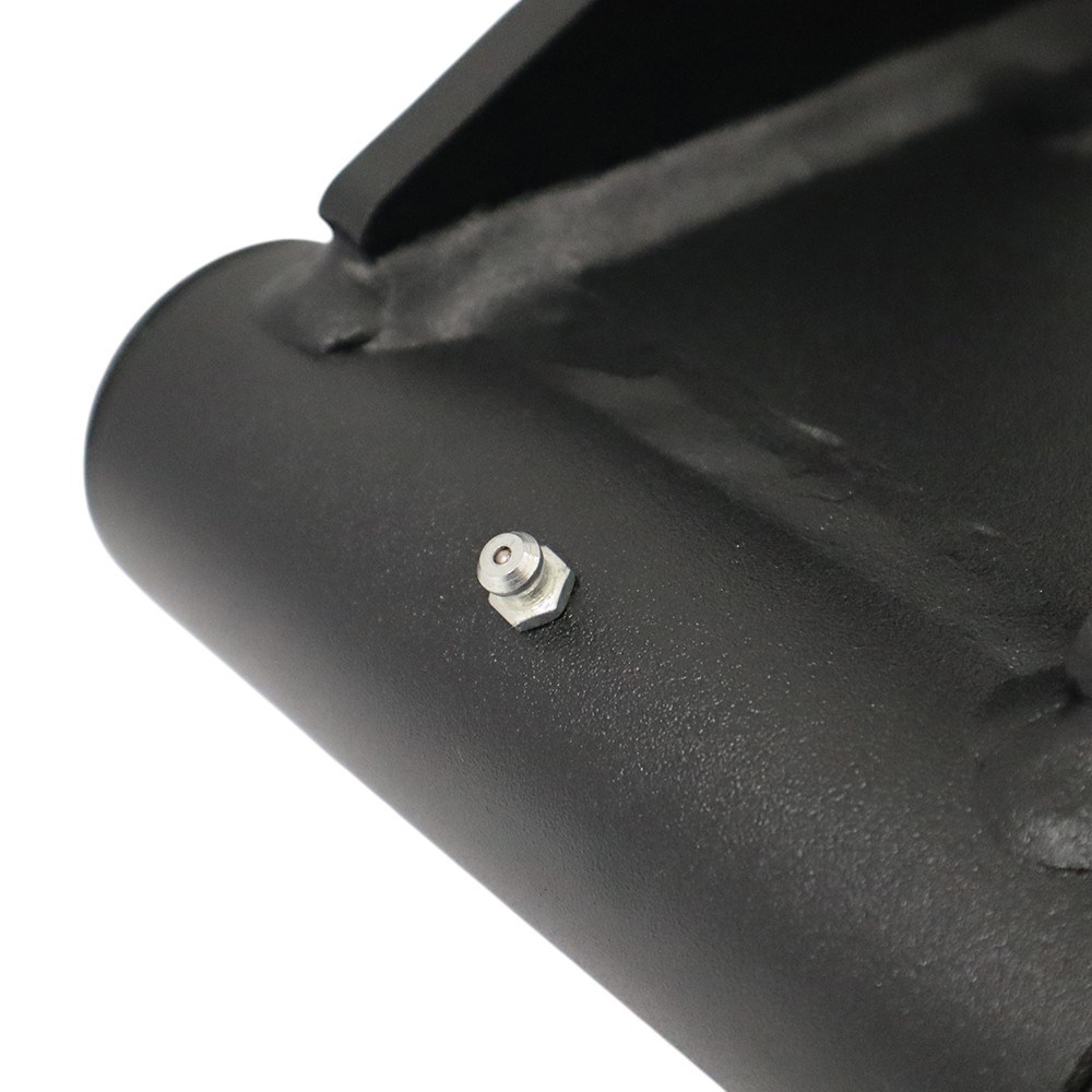 9" Offset Multi-Fit Round Gooseneck Air Stem Base -Grease Zerk