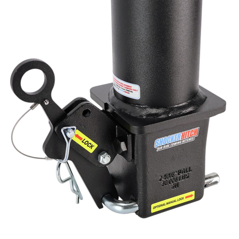 Gooseneck Stem with Shift Lock Coupler (Latched) For 5th Wheel Gooseneck Pin Box