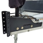 HD Bolt on Vertical Channel Tongue Adapter for Aluminum Trailer A-Frames (Shown Black Powder Coat & Installed)
