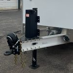 Shocker HD Air Tongue Mount with Pintle Ring Installed on Vertical Channel