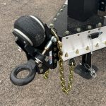 Shocker HD Air Tongue Mount with Pintle Ring Installed on Vertical Channel
