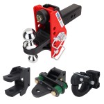 Impact Cushion Hitch Deluxe Farm Kit - Chrome Combo, Pintle, Cushion Drawbar & Clevis Fits 2-1/2" Receiver