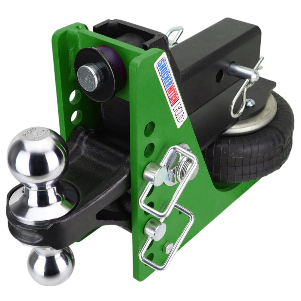 Shocker 20K HD Mean Air Bumper Hitch & Chrome Combo Ball - 2-1/2" Receiver Hitch