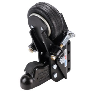 Shocker 21K HD Air Trailer Tongue Mount - Vertical Channel & Demco Coupler - Left Front