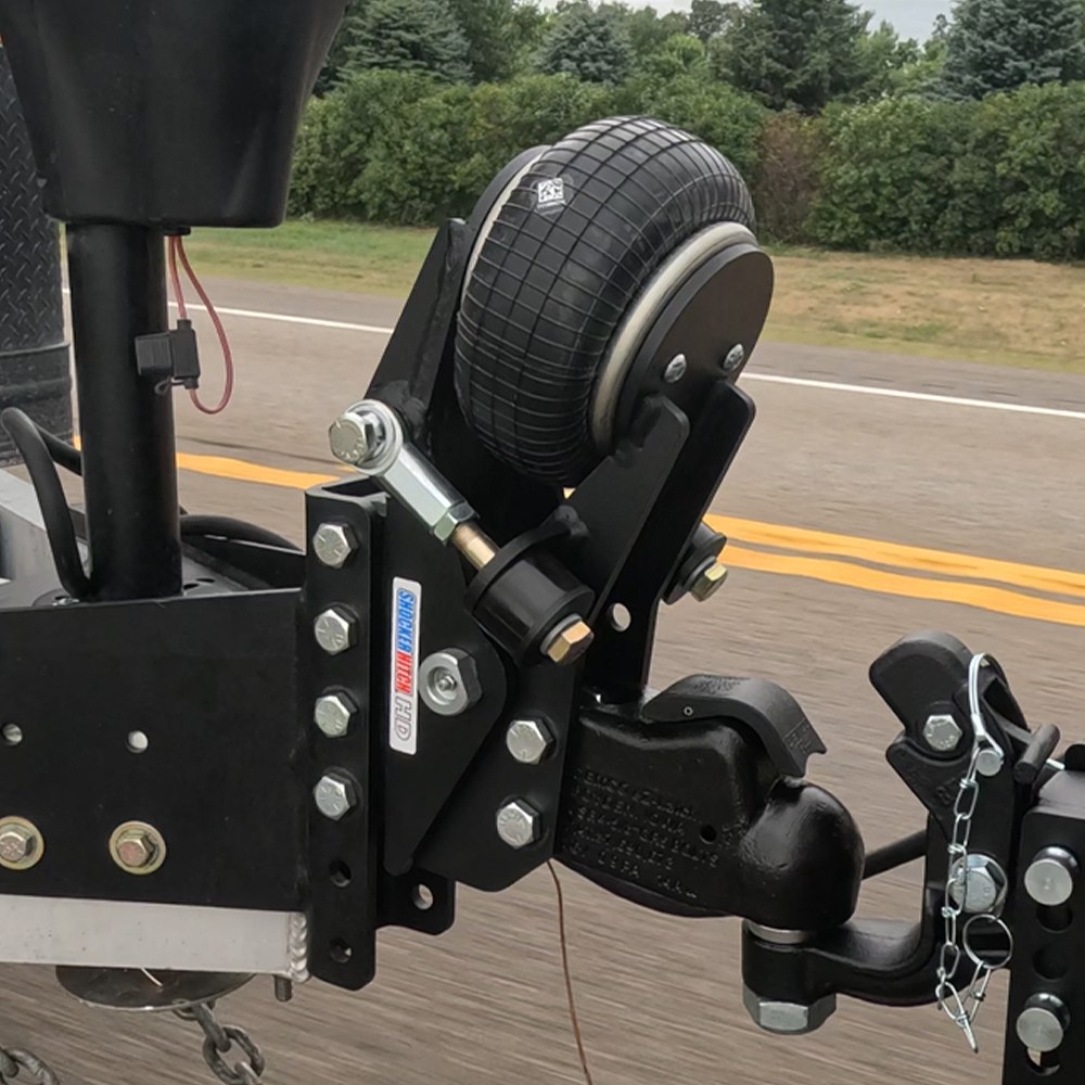 Shocker 21K HD Air Trailer Tongue Mount - Vertical Channel & Demco Coupler - Live Install