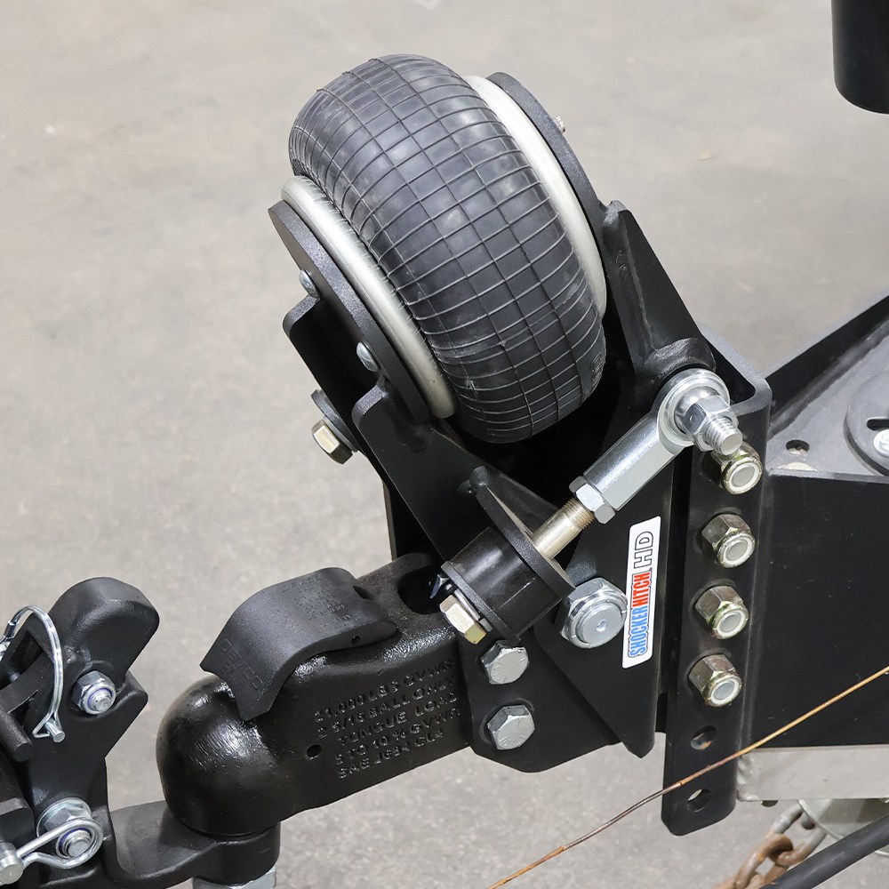 Shocker 21K HD Air Trailer Tongue Mount - Vertical Channel & Demco Coupler - Live Left Top