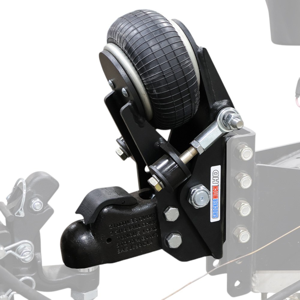 Shocker 21K HD Air Trailer Tongue Mount with Demco Coupler - Ghost Left Front Trailer
