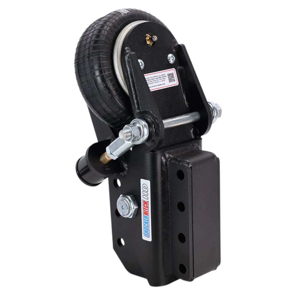 Shocker 25K HD Air Trailer Tongue Mount - Vertical Channel - No Coupler - Left Back