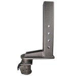9" Offset Demco Gooseneck Coupler - Square - Raw Steel