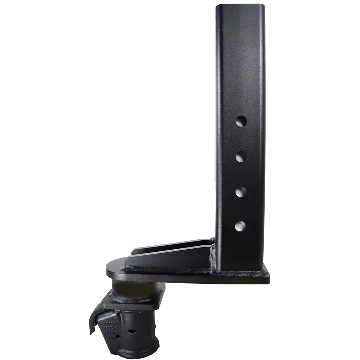9" Offset Demco Gooseneck Coupler - Square - Black