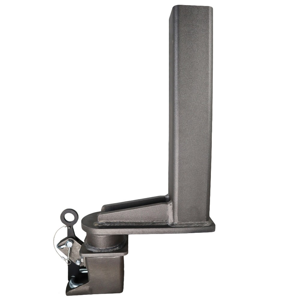 Shocker Square Blank Gooseneck Stem & 9" Extender Shift Lock Coupler - Raw Steel