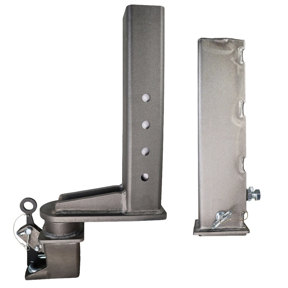 Shocker Offset Shift Lock Square Gooseneck Outer Sleeve & Inner Tube Stem with Coupler (Side View - Side by Side)