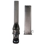 Shocker Offset Shift Lock Square Gooseneck Outer Sleeve & Inner Tube Stem with Coupler (Front View - Side by Side)