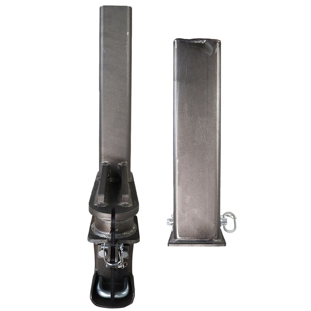 Shocker Offset Shift Lock Square Gooseneck Outer Sleeve & Inner Tube Stem with Coupler (Front View - Side by Side)