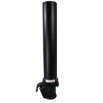 Shocker 30K Gooseneck Stem & EZ Latch Demco Coupler - Round Blank Stem - Black