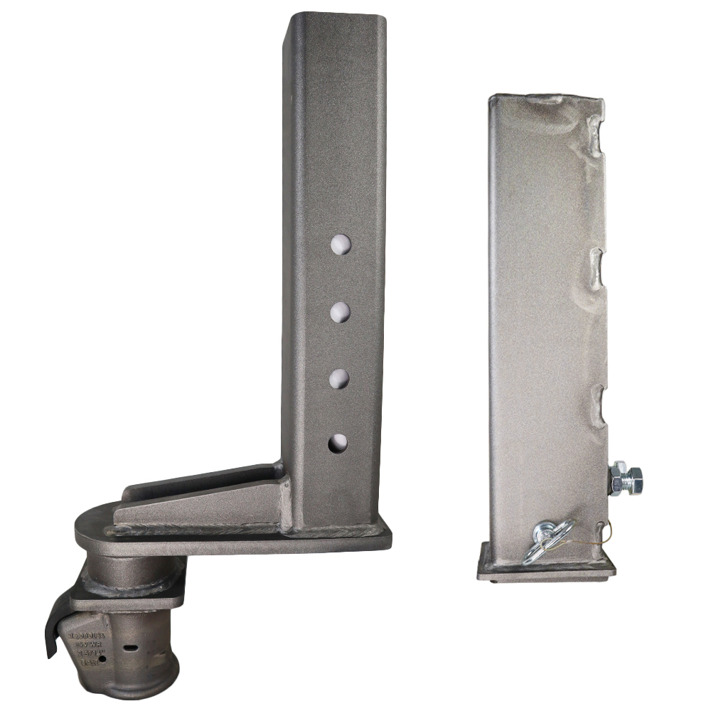 Shocker Offset Demco Square Gooseneck Outer Sleeve & Inner Tube Stem with Coupler (Side View - Side by Side)