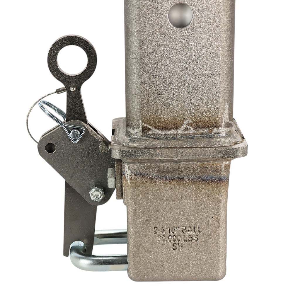 Shocker 30K Gooseneck Stem & Shift Lock Coupler - Raw Square Stem - Open