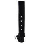 Shocker 30K Gooseneck Stem with Demco Coupler - Square Stem with Straight Pins Holes - Black