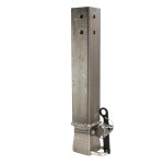 Shocker 40K Gooseneck 4.5" Square Stem & 3" Shift Lock Coupler SL-45SQ-BLK-SL40-DC-RAW