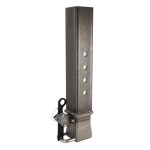 Shocker 40K Gooseneck Square Stem & 3" Shift Lock Coupler SL-45SQ-STR-SL40-RAW