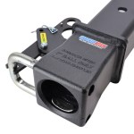 40K Shocker Red Gooseneck Dual Latching 3" Shift Lock Coupler - Unlocked Position