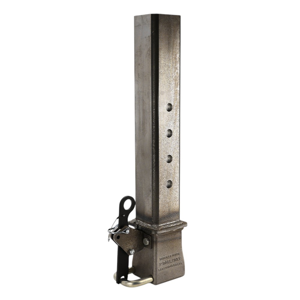 Shocker 40K Gooseneck Square Stem & 3" Shift Lock Coupler SL-SQ-STR-SL40-RAW