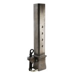 Shocker 40K Gooseneck Square Stem & 3" Shift Lock Coupler SL-SQ-STR-SL40-RAW