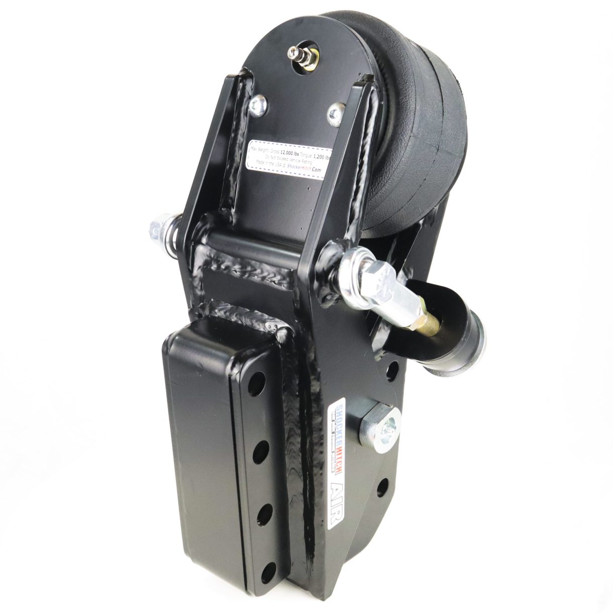 Air Trailer Tongue Mount 14000 lbs - Vertical Channel Mount - No Coupler