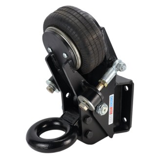 Shocker Air Trailer Tongue Mount Pintle Ring 20K - Square Flat Plate Mount - Left Front View