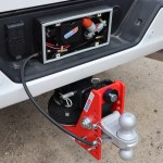 Auto Air Compressor Kit - License Plate Mount - Installed - Shown without License Plate