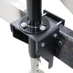 Shocker Clamp On Side Mount Trailer Round Jack Bracket Kit