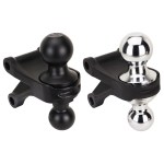 Shocker Combo Ball Mount Attachments (Chrome & Black)