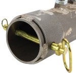 Gooseneck Trailer Outer Sleeve Tube for Round Stem - Safety Pin