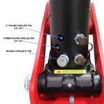 Shocker Multi-Fit Round Gooseneck Air Hitch & Coupler - Pin Hole Diagram