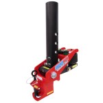Shocker Gooseneck Surge Air Hitch & Shift Lock Coupler - Multi-Fit Round Stem