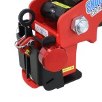 Shocker 3" Shift Lock Gooseneck Coupler Lock Shown with SH-315 Disc Puck Lock
