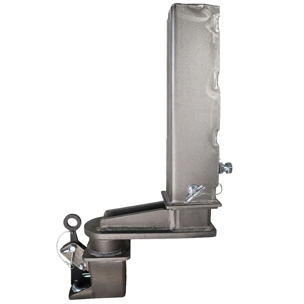 Shocker Square Stem Tube & 9 Extension Shift Lock Gooseneck Coupler - Raw Finish - Assembled