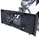 Shocker Trailer Mover for Skidsteer Kit - with Pintle Hook Mount - Installed