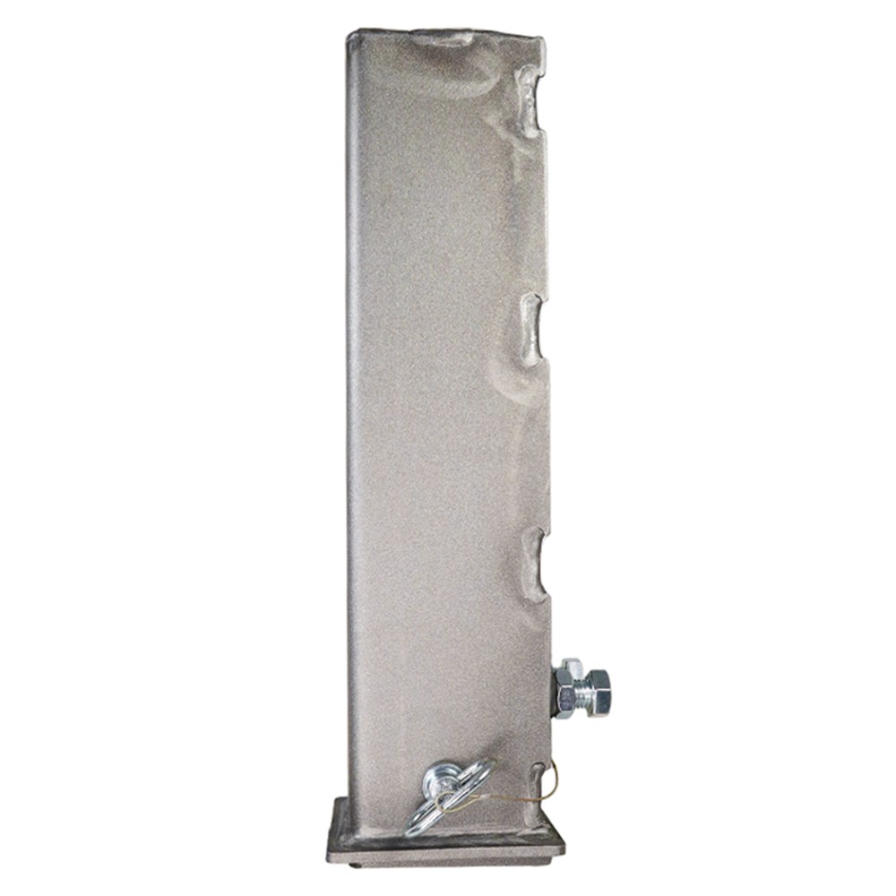 Side View - Square Stem Sleeve with Straight Pins Holes - Raw Finish