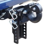 XR Adjustable Hitch & Raised Pintle Hook - 10-Hole Channel - Installed