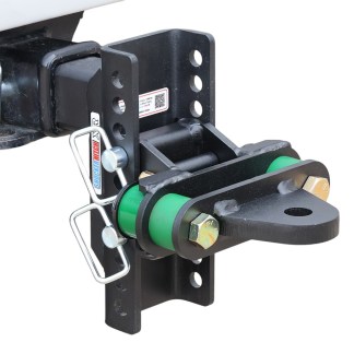 XR Channel Hitch with Cushioned Drawbar - 10-Hole Channel - Installed