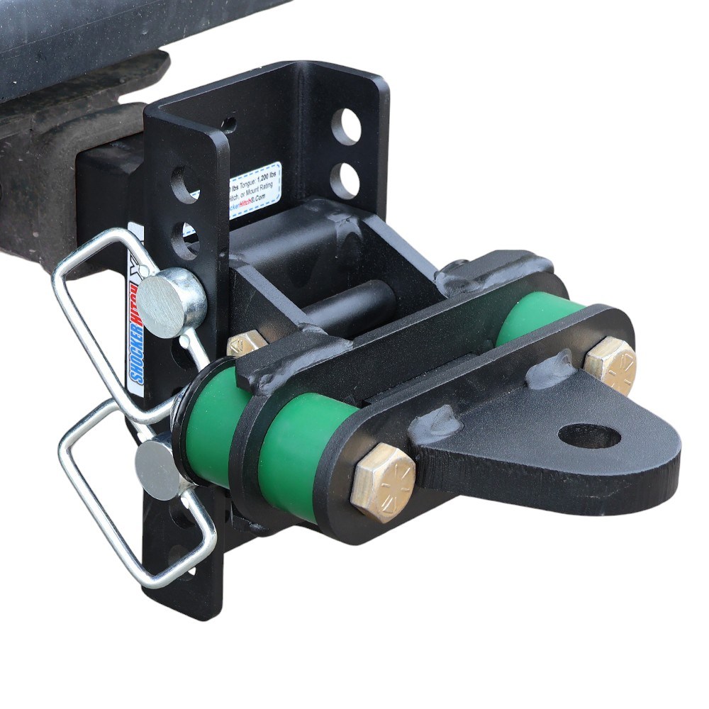 XR Channel Hitch with Cushioned Drawbar - 8-Hole Channel - Installed