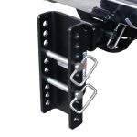 XR Drop Hitch Flipped Down Installed 10 Hole Frame