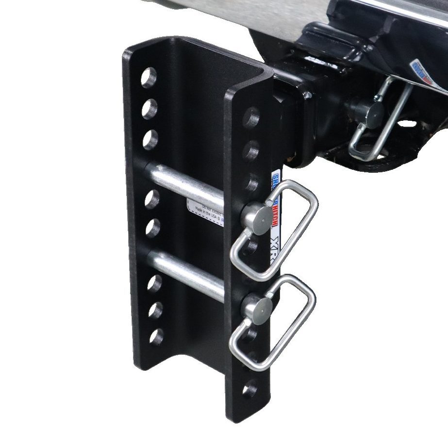XR Drop Hitch Flipped Down Installed 10 Hole Frame