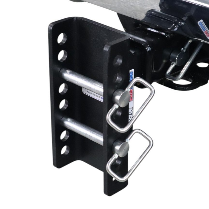 XR Drop Hitch Flipped Down Installed 8 Hole Frame