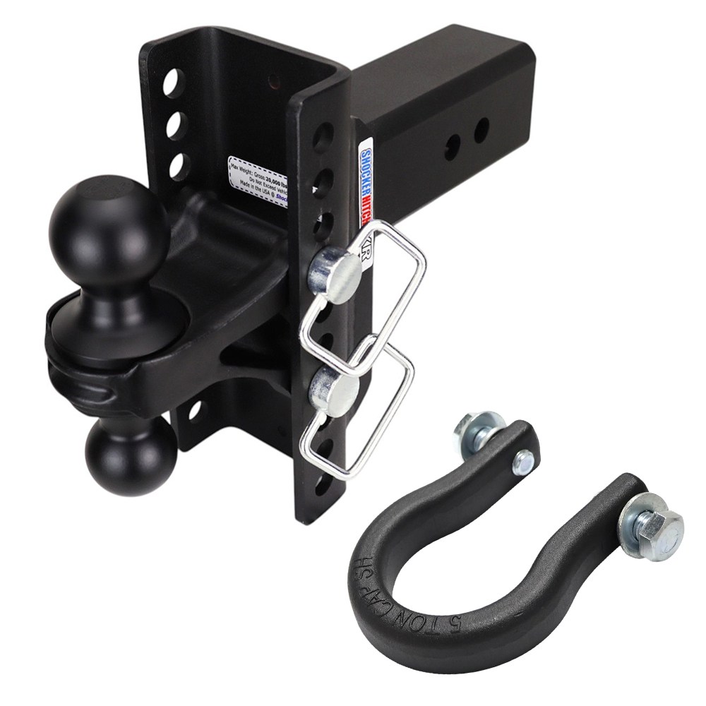 XR Hitch w/ Black Combo Ball & Shackle - 10-Hole - 3"Receiver